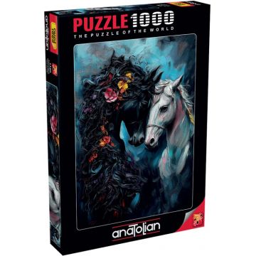 Puzzle Anatolian din 1000 piese - Alb-negru