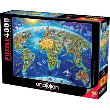 Puzzle Anatolian din 4000 piese - Repere mondiale