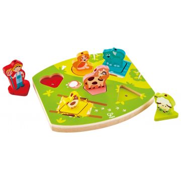 Puzzle din lemn Hape - Ferma muzicala