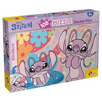 Puzzle dublu față Lisciani pentru colorat de 108 piese - Angel