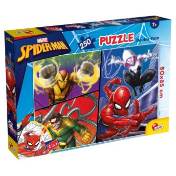 Puzzle dublu față Lisciani pentru colorat de 250 piese - Spider-Man