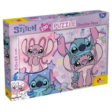 Puzzle dublu față Lisciani pentru colorat de 250 piese - Stitch și Angel