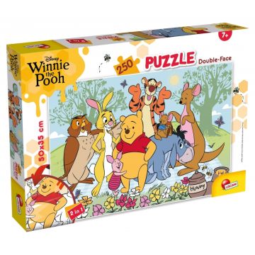 Puzzle dublu față Lisciani pentru colorat de 250 piese - Winnie the Pooh