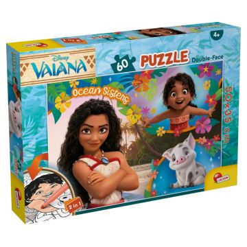 Puzzle dublu față Lisciani pentru colorat din 60 piese - Vaina cea Curajoasă 2