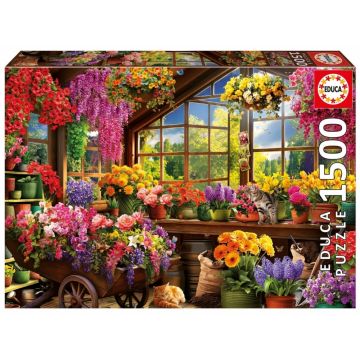 Puzzle Educa de 1500 piese - Căsuță de grădinărit