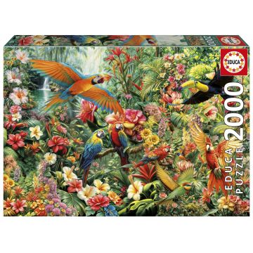 Puzzle Educa de 2000 piese - Păsări amazoniene