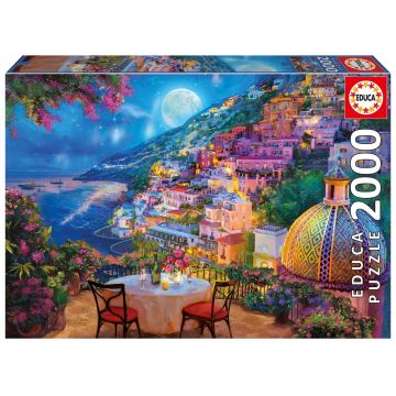 Puzzle Educa de 2000 piese - Seară romantică în Positano