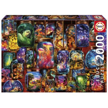 Puzzle Educa de 2000 piese - Vise în borcane