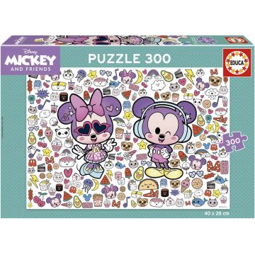 Puzzle Educa de 300 piese - Mickey și prietenii