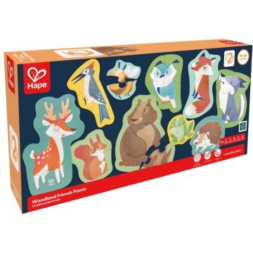 Puzzle educațional Hape International - Prieteni din pădure