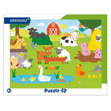Puzzle în ramă Trefl de 30 piese - Fermă
