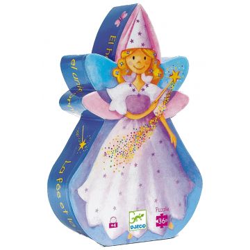 Puzzle pentru copii Djeco de 36 piese - Zana si unicornul