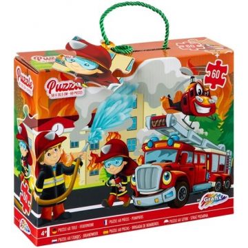Puzzle pentru podea Grafix 60 de piese - Stația de pompieri