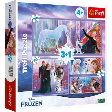 Puzzle Trefl 4 în 1 - Regatul de Gheață 2