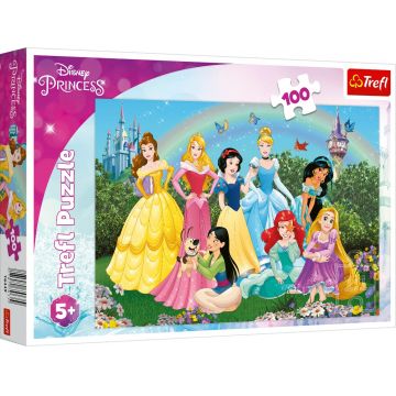 Puzzle Trefl de 100 piese - Prințesele Disney