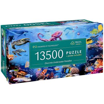 Puzzle Trefl din 13 500 de piese - Scufundări în paradisul subacvatic