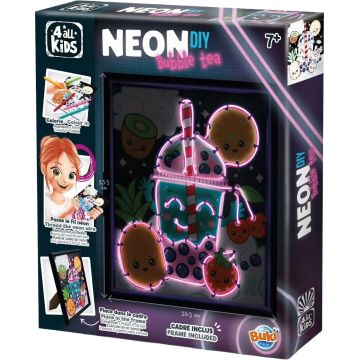 Set creativ Buki France - Creează-ți singur o pictură neon Bubble Tea