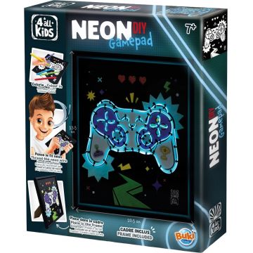 Set creativ Buki France - Creează-ți singur o pictură neon Gamepad