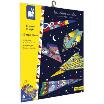 Set creativ Janod - Avioane de hartie