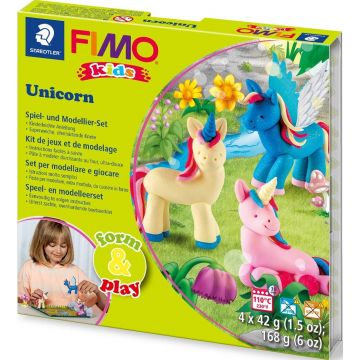 Set de lut Staedtler Fimo Kids - 4 x 42 g, Unicorn