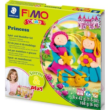 Set de lut Staedtler Fimo Kids - Princess, 4 x 42 g