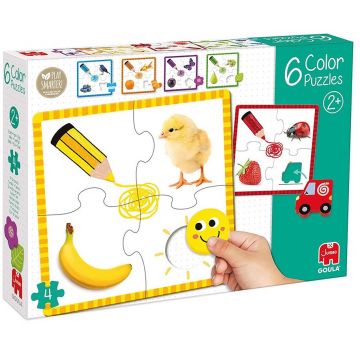 Set de puzzle-uri educaționale Goula - Învață culorile
