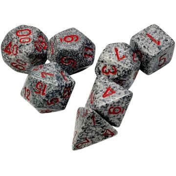 Set de zaruri  Chessex Speckled Granite Polyhedral (7 buc.)