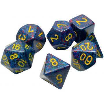 Set de zaruri  Chessex Speckled Twilight Polyhedral (7 buc.)
