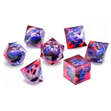 Set zaruri GlassStaff - Floating Eye RPG Dice Set, Elder Dragon's Gaze (7 buc.)