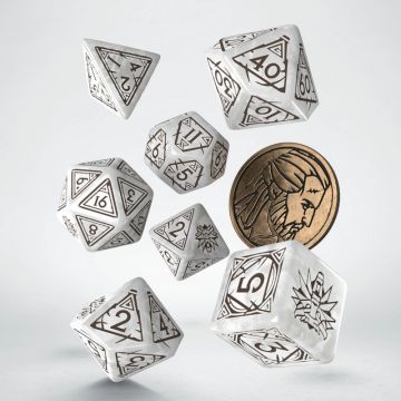 Set zaruri The Witcher Dice Set: Geralt - The White Wolf (7)