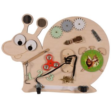 Tablă de lemn Montessori - Moni Toys - Melc