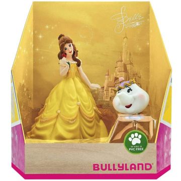 Bullyland Frumoasa si Bestia - Set de figurine Belle si Miss Potts