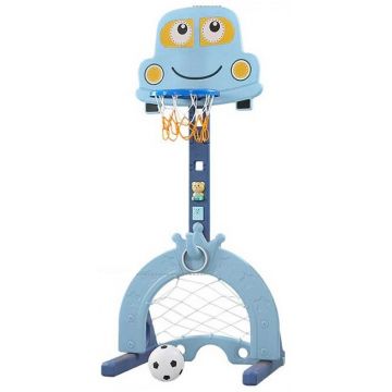 Coș de baschet interactiv Feelkids - 6 în 1, albastru