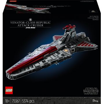 Constructor LEGO Star Wars - Nava de atac din clasa Republic Venator (75367)
