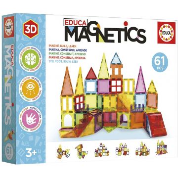 Constructor magnetic Educa - 61 piese