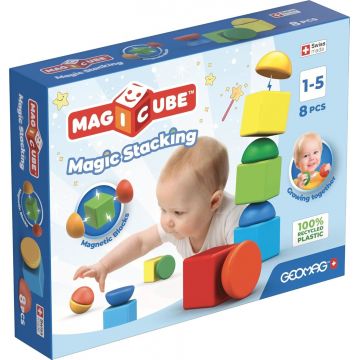 Constructor magnetic  Geomag - Cub magic, 8 piese