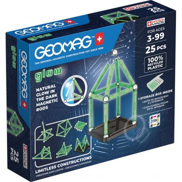 Constructor magnetic Geomag - Glow, 25 de piese