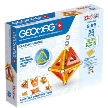 Constructor magnetic Geomag - Supercolor, 35 piese