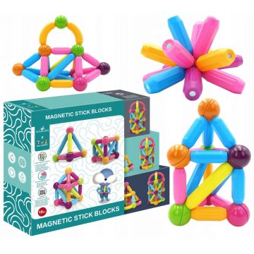 Constructor magnetic Woopie - 28 piese
