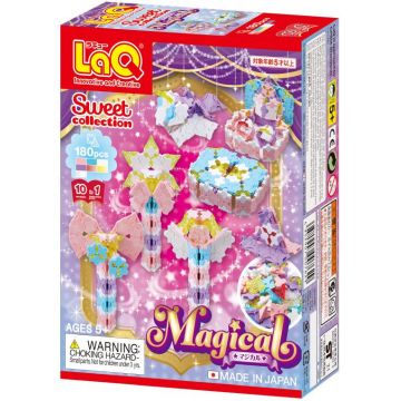 Constructor pentru copii 10 în 1 LaQ Sweet Collection - Magical, 180 piese