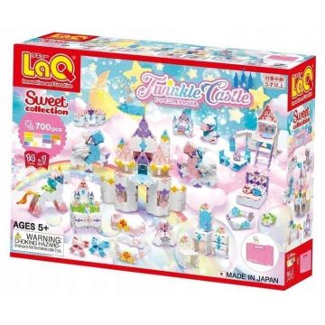Constructor pentru copii 14 în 1 LaQ Sweet Collection - Twinkle Castle, 700 piese