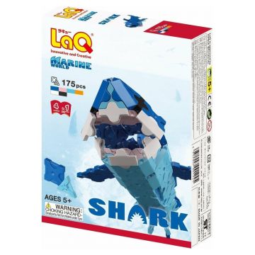 Constructor pentru copii 4 în 1 LaQ Marine World - Shark, 175 piese