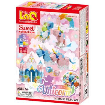 Constructor pentru copii 6 în 1 LaQ Sweet Collection - Unicorn, 175 piese