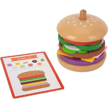 Joc de înșirat din lemn Tooky Toy - Burger