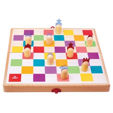 Joc de lemn 3 în 1 Svoora - Șah, Dame și Table