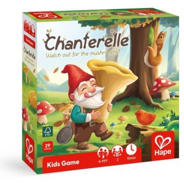 Joc de masă din lemn Hape Chanterelle - Ai grijă la ciuperci, 29 piese