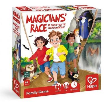 Joc de masă pentru copii Hape - Magicians' Race, 84 piese