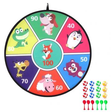 Joc de precizie pentru copii Raya Toys - Țintă cu mingi lipicioase și săgeți