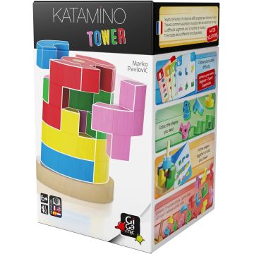 Joc din lemn Gigamic - Turnul Katamino, 15 elemente