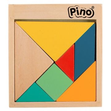 Joc pentru copii Pino - Tangram, culori pastelate